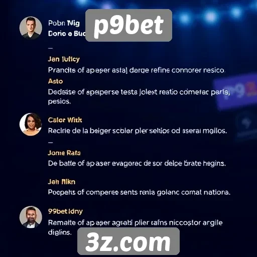 Depoimentos de usuários sobre P9bet